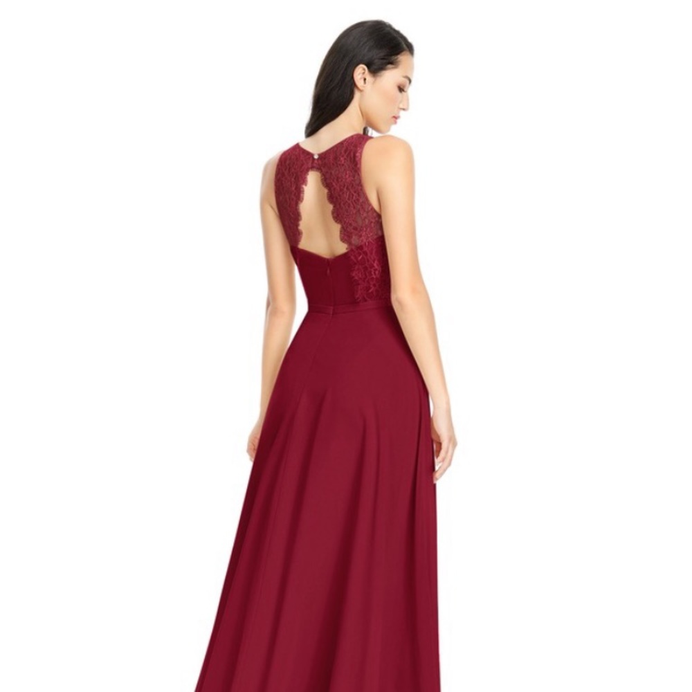 Azazie Frederica Burgundy Dress